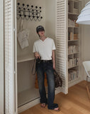 Nikki Washed Flare Denim Pants