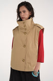 trench high neck vest