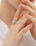 Essence Silver (W) Tennis Ring 2.5mm Purple