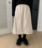 Yocott Color Banding Long Skirt