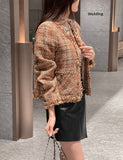 Aven Leather Wrap Mini Skirt