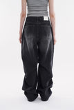 Milo snap wide denim pants