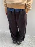 Titz Fleece Slit Banding Wide Pants
