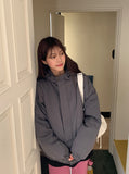 [unisex] Nippun two-way string over hood padding