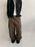 Lilpon Cargo Wide Balloon Pants