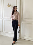 Wadia Boucle Semi Bootcut Slacks