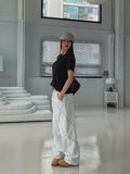 QWERTY Twisted Wide Cotton Pants