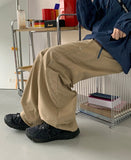 Ian Wave Slit Cotton Pants