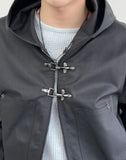 Luden Hook Buckle Hooded Jumper