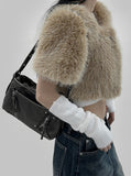 Fox short sleeve fur jacket