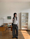 Hellami snap button cropped hoodie