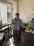 [Unisex] Cruhi Keyring Banding Balloon Wide Pants
