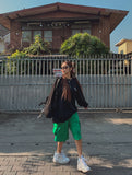 Fran vintage lettering over long sleeves