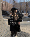 Krong Fleece Leather Mini Backpack