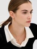 Champagne Moon Dew Drop Silver Darling Earrings