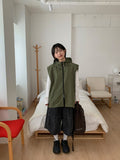 [Unisex] Colline Layered Nylon Hood Vest