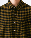 Seersucker Check Half Shirt