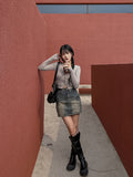 Pie Vintage Cargo Mini Skirt