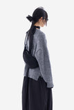 Furry wool hand warmer loose knit