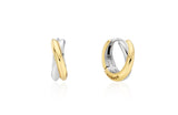 H Subni Silver (C) Twist One Touch Earrings