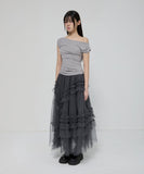 Tulle Layered Long Skirts