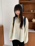 Phem Flower Over Round Long Sleeve Tee