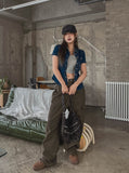 Wes Span Semi-Crop Snap Denim Shirt