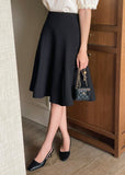 Poyer Basic Flared Skirt