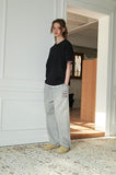 French Stitch Embroidered Sweatpants