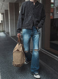 Cora Damage Bootcut Denim Pants