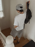 Scar embroidery bermuda pants
