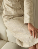 Median Tweed Button One Piece
