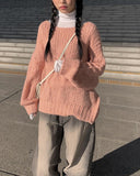 Ari lip neck loose fit knit