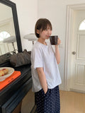 Cohan Pleats Crop Short Sleeve Tee