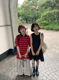 [BAONHAUS] Hilo Dot Color Matching Sleeveless One Piece