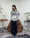 Rain Flag Fur Brushed Hood Zip-Up