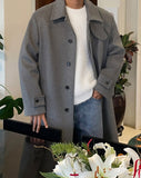 Lenny Robe Wool Balmacaan Coat