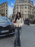 Ronnie Semi Crop Soft Fur Cardigan