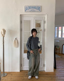 Binro Vintage Washed Denim Pants