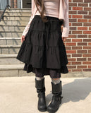 Mien Dot Layered Midi Skirt