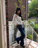 Mevni Dot Sleeveless Cardigan Set