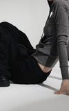 Sand Gray Slim Hood Zipup