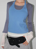 POP HALTER KNIT SLEEVELESS