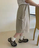 [unisex] Mizuki Carpender Banding Bermuda Cotton Pants
