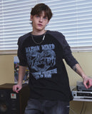 DOODLE RAGLAN LONG SLEEVE TEE