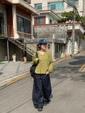 [unisex] Riove Raw Denim Wide Pants