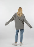 Longsleeve Heavy Overfit Stripe Half Turtleneck