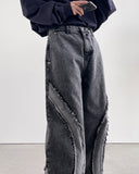 Saint Black Curve Wide Denim