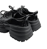 Squared Glossy Platform Sole Loafer