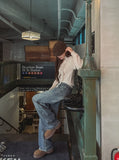 Bonnie Low Rise Wide Denim Pants